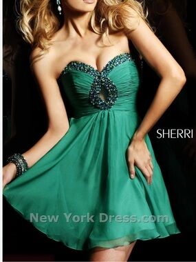 Sherri Hill Size 4 Emerald Green Beaded Formal Dress Style # 2944 Prom Wedding